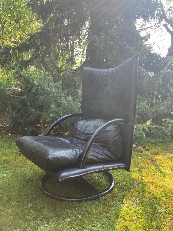 Image 1 of Rolf Benz BMP - Fauteuil design pivotant en cuir