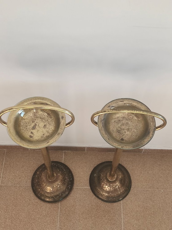 Image 1 of Cendrier de sol style Fontana Arte ..