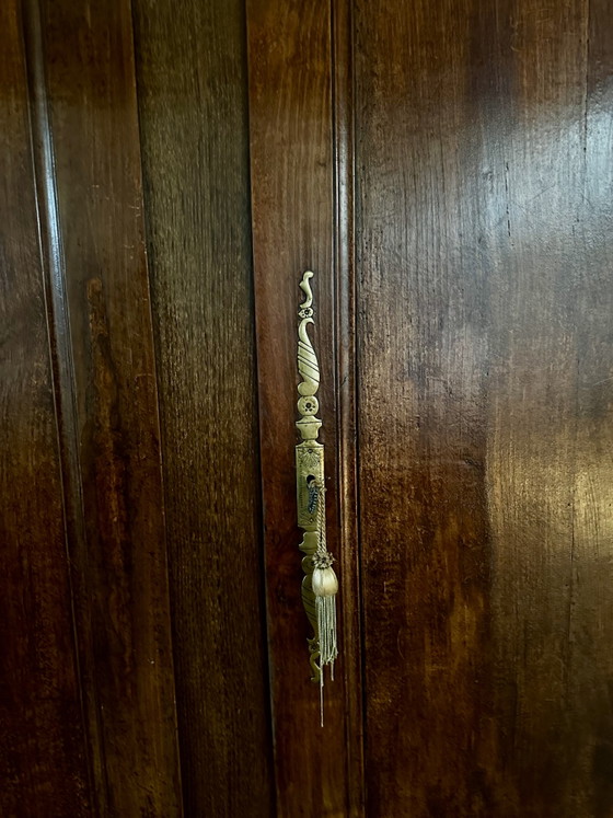 Authentic 19th-century country cabinet in solid wood – Wall cabinet (photo 5 of 5)