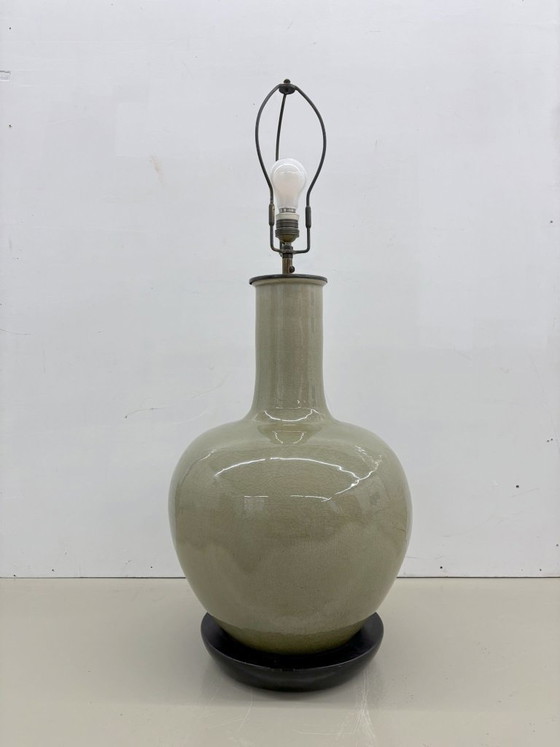 Große Celadon-Stehlampe – Stehleuchten, Ceramic (photo 5 of 7)