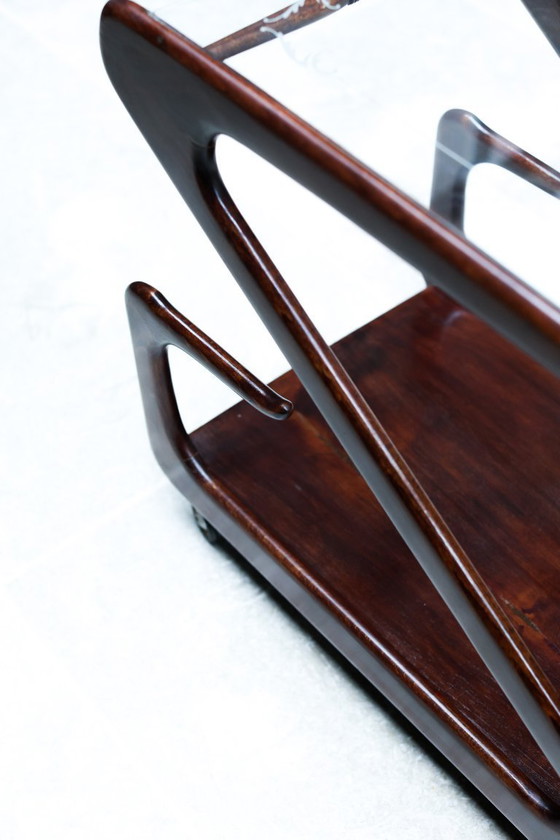 Image 1 of Carrito de servicio italiano Z-Line | Estilo escultural de los años 50