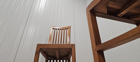 Image 1 of Satz 4 Teak-Esszimmerstühle