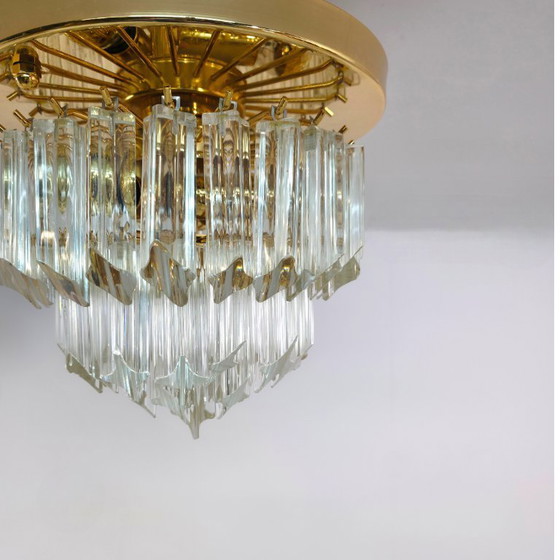 Image 1 of Plafonnier Venini Murano années 80, style Regency du milieu du siècle