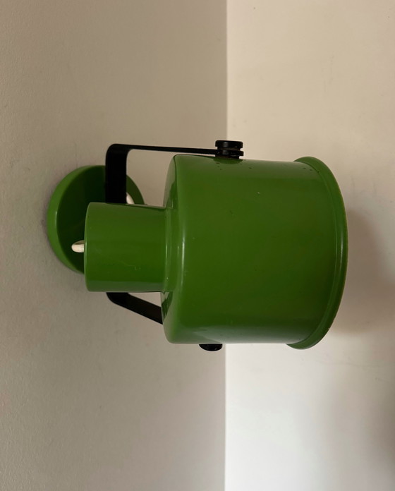 Image 1 of Applique con faretto verde anni '70