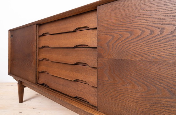 Image 1 of Dressoir van Skovby Møbler, modelnr. 65, chocoladebruin gebeitst eiken, Deens design