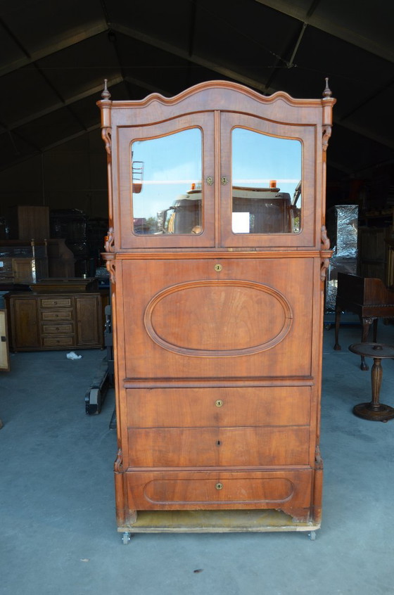 Commode vintage (années 70/80) – Meubles de rangement, Glass, Wood (photo 5 of 6)