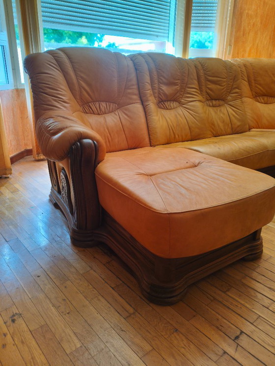 Divano in stile Art Nouveau di origine olandese – Taller artesano holandés, Divani angolari, Leather, Metal (photo 4 of 22)