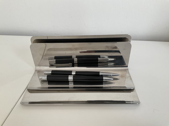 Image 1 of Pens and letters desk holder and such Mari