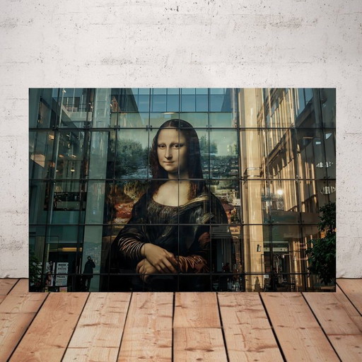 Photo printed on plexiglass / Mona Lisa / Leonardo da Vinci / Limited edition / street art