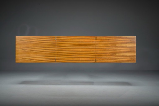  Vintage Floating Wall Sideboard in Walnut, 1960s