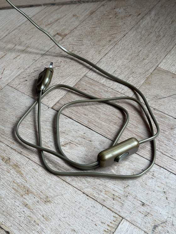 Image 1 of Amsterdamse School lantaarnlamp,messing/koper,facet geslepen glas