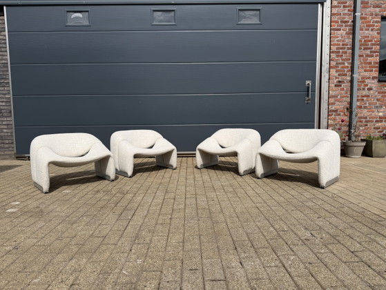 Image 1 of Artifort F598 Groovy armchairs in mint condition!! Pierre Paulin