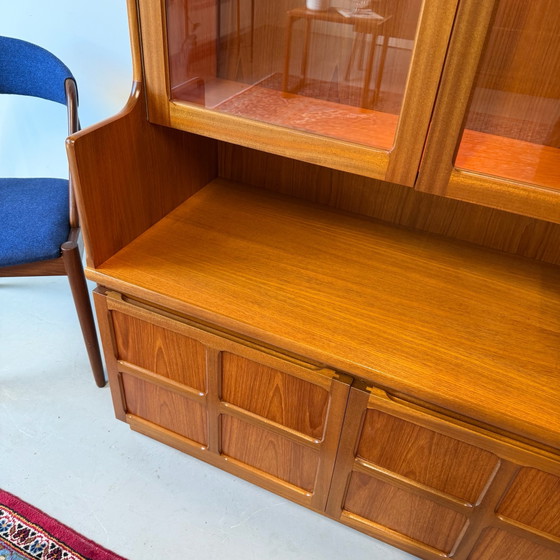 Mobile a parete vintage, vetrina •Nathan furniture•, Vetrine, Legno, Marrone (foto 11 di 12)