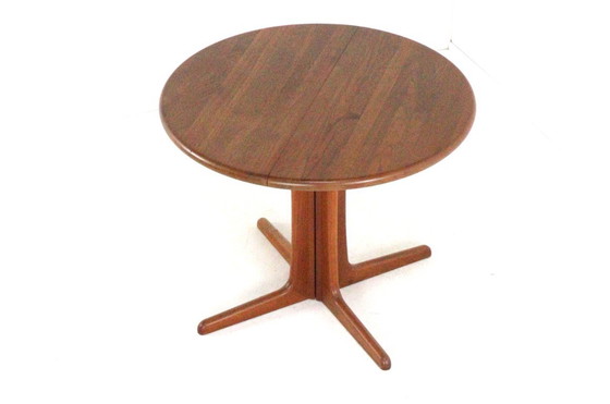 Image 1 of Mesa de comedor redonda compacta 1x extensible