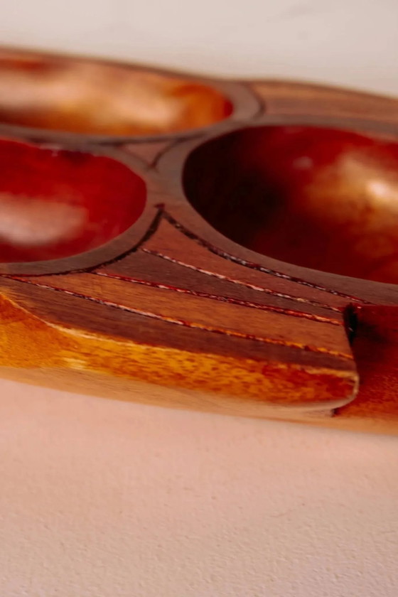 Large wooden aperitif board in the shape of a fish. – Table accessories, Vintage (photo 5 of 6)