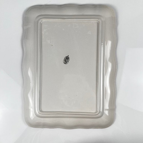 Image 1 of Plat rectangulaire Modèle Réverbère par KG Lunéville