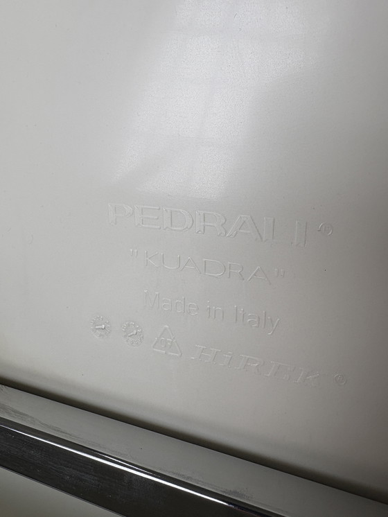 Image 1 of 6 x Pedrali Kuadra 1101 Stühle Weiß Chrom