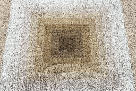 Image 1 of Tapis en laine attribué à Verner Panton pour Tisca - années 1970