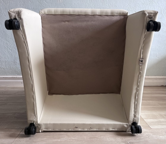 Deux chaises Norwich comme neuves, couleur crème/blanc – Fauteuils, Skai (photo 6 of 6)
