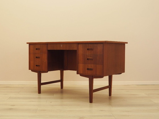 Image 1 of Scrivania in teak, design danese, anni '70, prodotta in Danimarca