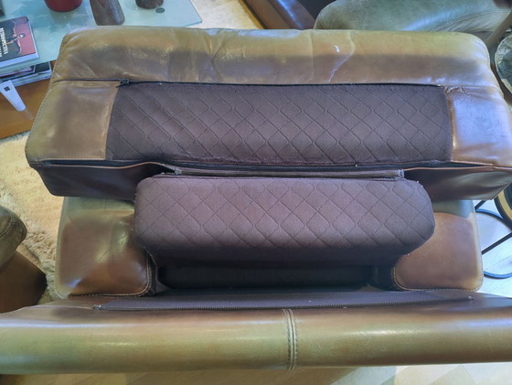 Image 1 of Set di divani in pelle di bufalo vintage: design senza tempo, comfort ineguagliabile e carattere autentico