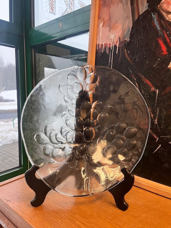 Image 1 of Grande piatto di vetro di Ann Wärff per Kosta Boda