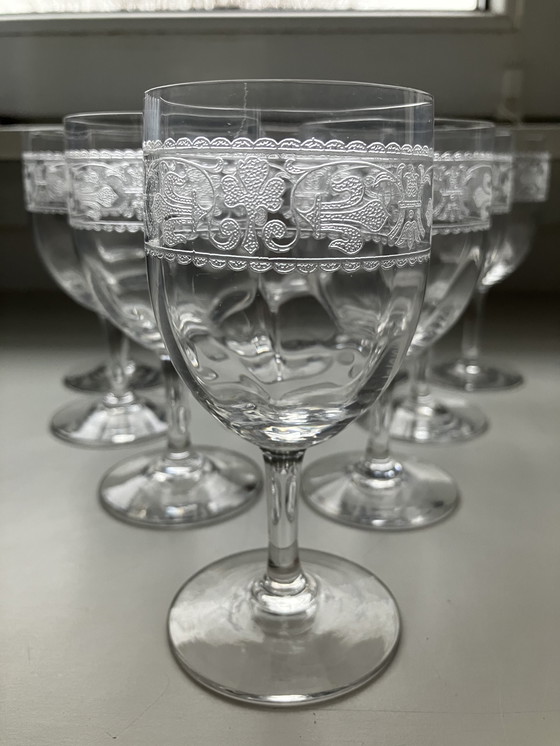 Image 1 of 16x glaasjes Baccarat Chablis uit 1900 - 1906 niet gesigneerd