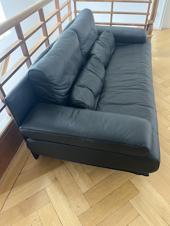 Image 1 of ROLF BENZ 6500 la classica due posti in pelle nera
