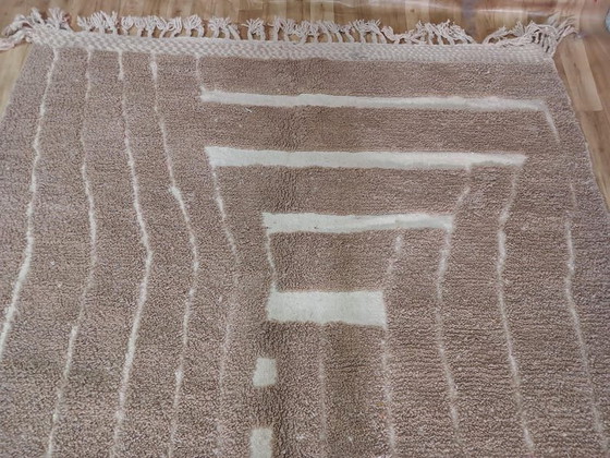 Image 1 of Tappeto in lana naturale tessuto a mano, lavorazione artigianale tradizionale, 2/3 m