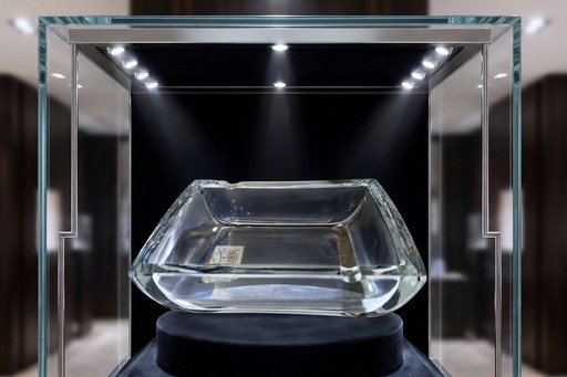 Cendrier en cristal Corba de prestige - Fabriqué en Italie - 3 kg