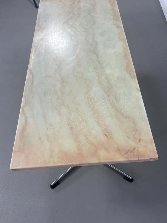 Image 1 of Vintage Marmeren Travertin Salontafel