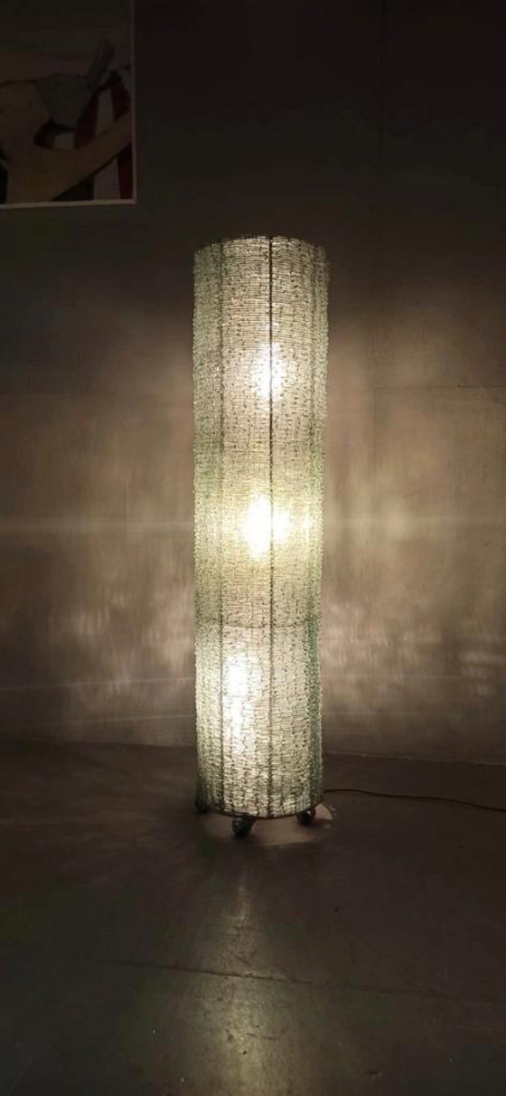 Image 1 of lampadaire vintage en verre