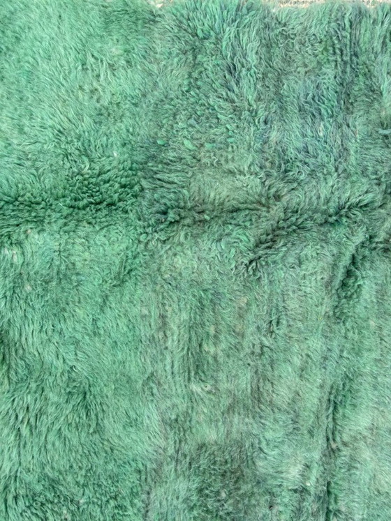 Image 1 of Green Beni M’rirt Moroccan Rug – Handmade Wool Area Rug – Luxury Berber Carpet – 200x300 cm – Contemporary Moroccan Decor