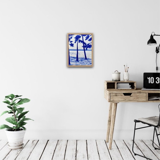 Image 1 of Acrylique sur papier blanc hahnemuhle.   Format 40x30cm.  