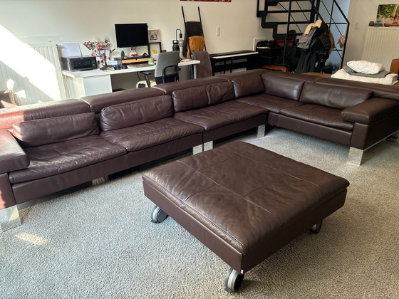 JORI leather corner sofa – dark brown – Armchairs (photo 3 of 6)