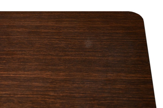 Table Desserte À Roulettes En Formica Chocolat L73xP36xH74cm, Vintage – Metal, Wood (photo 5 of 5)