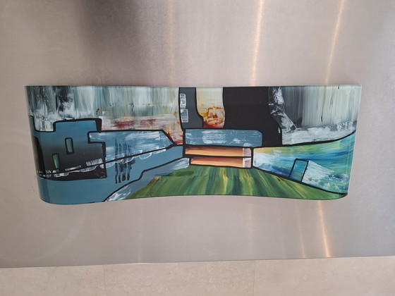 Image 1 of Bellissima ciotola in vetro di design 70 x 24 cm.