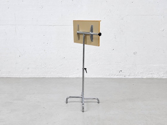 Pupitre d'Orchestre avec Structure en Acier Chromé & Plateau en Bois – Objets déco, Chrome (photo 12 of 13)