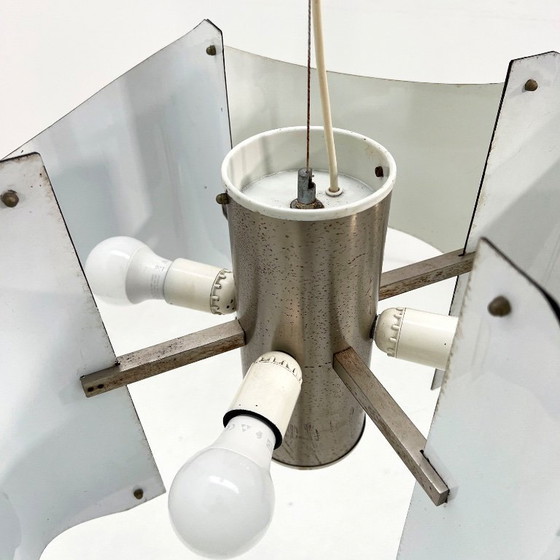 Image 1 of Folded Chromed Chandelier, 1970s