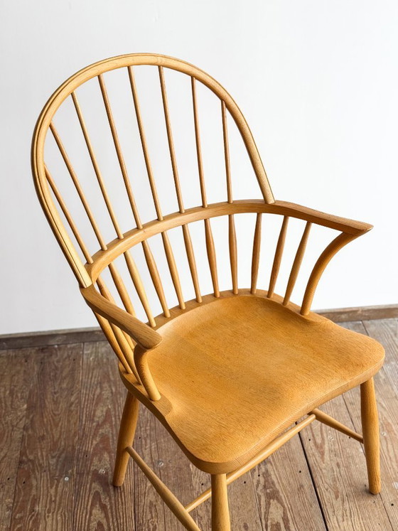 Image 1 of Fauteuil CH 18A en Chêne par Frits Henningsen pour Carl Hansen