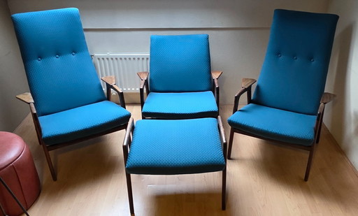 4x Yngve Ekström per Pastoe, 1950 set completo