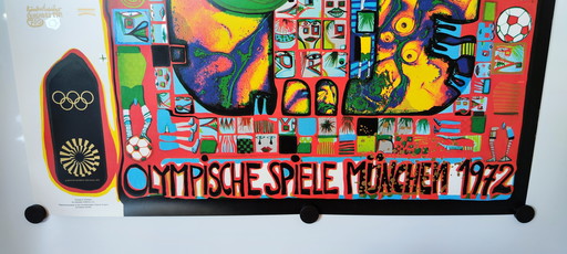 Hundertwasser / 1972 Munich Olympic Games / Poster