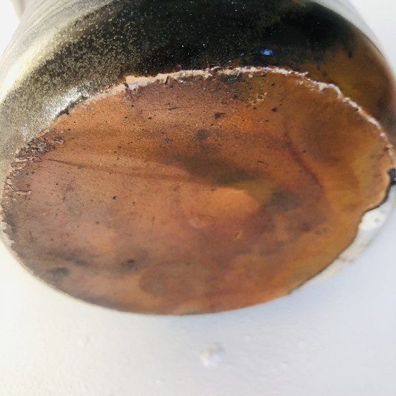 Image 1 of Vaso a torso in ceramica smaltata metallizzata