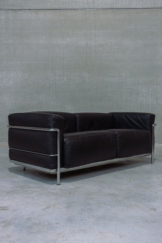 Image 1 of Vintage 1980s Cassina Lc3 2 seater
