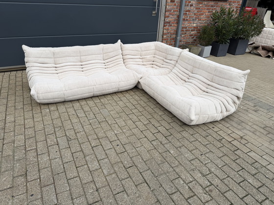 Image 1 of Ligne Roset Togo 3-seater, 2-seater and corner sofa in Beige Corduroy