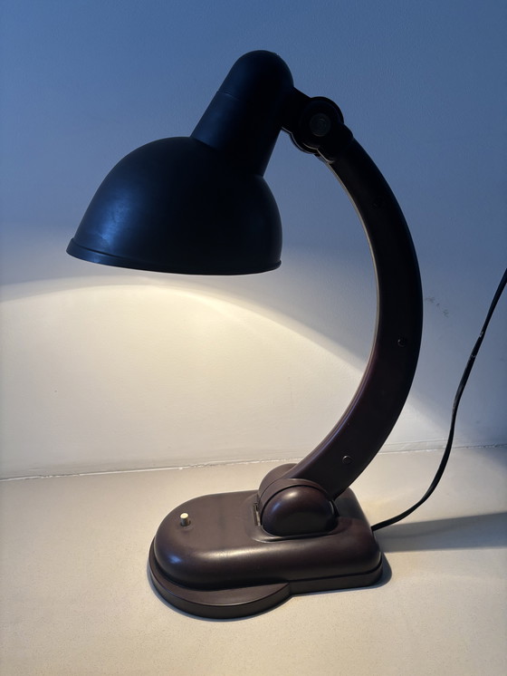 Image 1 of Lámpara de mesa Sigma de baquelita de Christian Dell para Heinrich Römmler, 1940