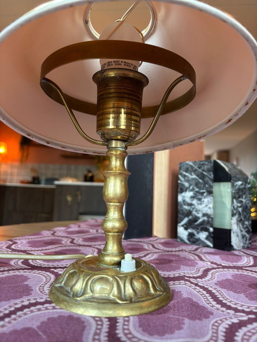 Classic brass table lamp