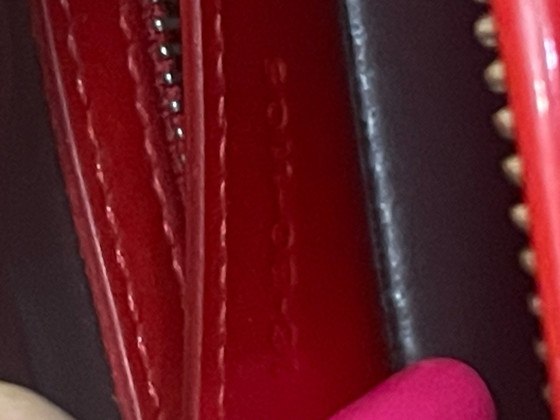 Lady Dior Mediana roja de charol – Christian Dior, Bolsos de mano, Cuero (photo 12 of 15)