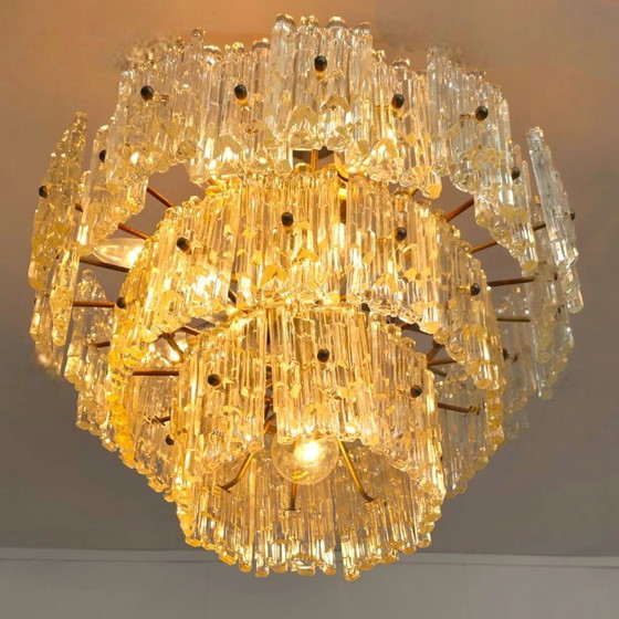 Image 1 of Kalmar Franken kroonluchter ijsglas chrome