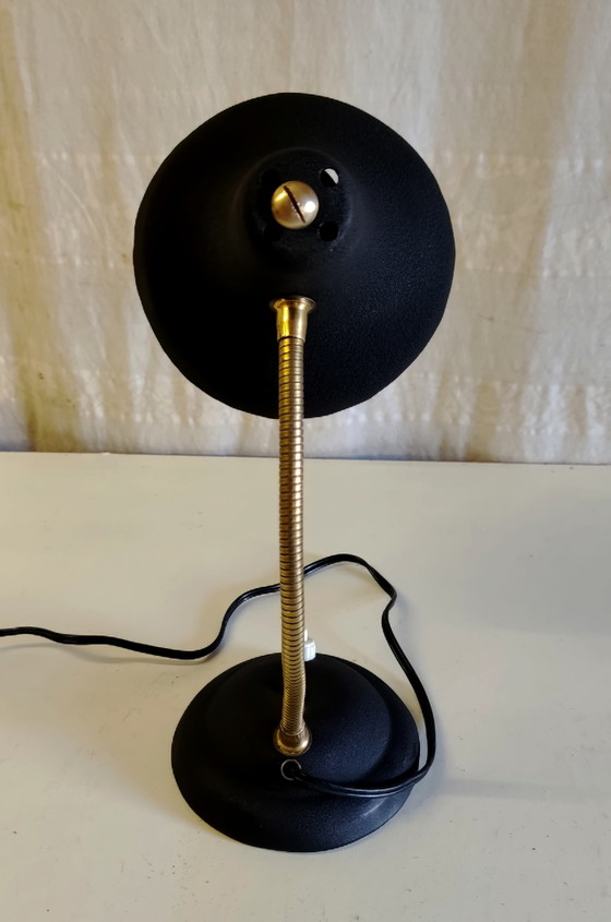 Articulated Metal and Brass Table Lamp - Mid-20th Century (photo 7 of 11)